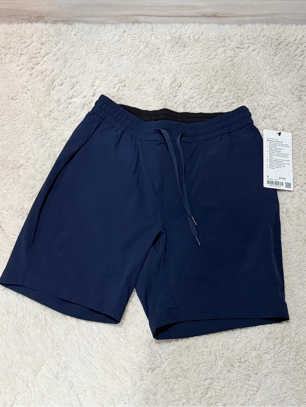 lululemon athletica Navy Athletic Drawstring Shorts